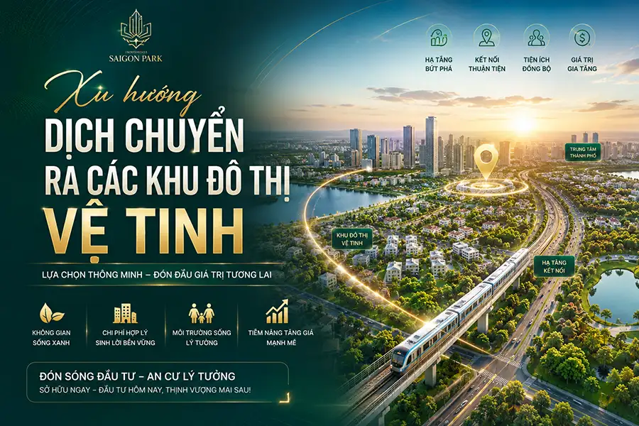 xu huong dich chuyen ra cac khu do thi ve tinh